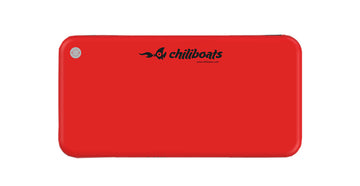 Yellow inflatable deck top view.